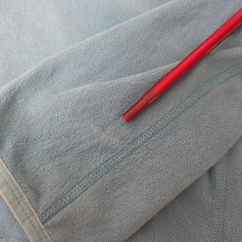 The North Face TKA 100 Fleece Hoodie Womens XL Blue Excellent Thumbholes Zip Up - Picture 13 of 14